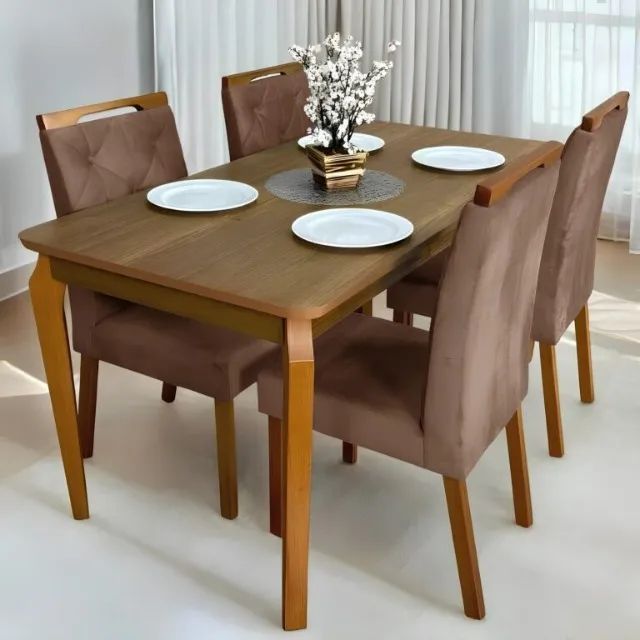 sala mesa de jantar com 4 cadeiras  - Foto 3