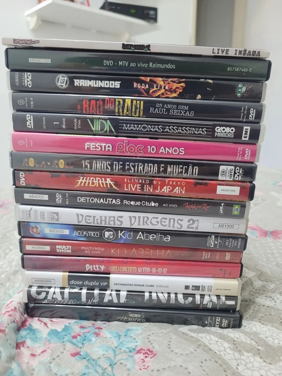 Coleção de DVDs de Bandas Nacionais