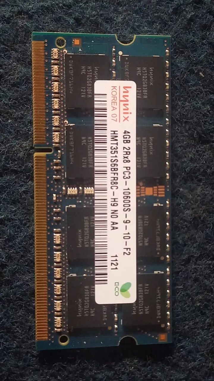 DDR3 memory for notebook, 4 GB.64289466003587121