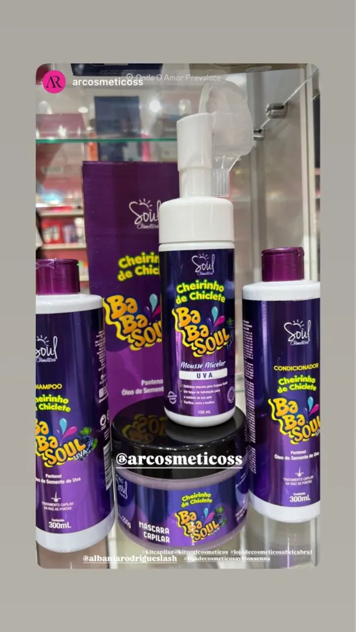 Kit Completo Cheirinho de Chiclete Ba Ba Soul - Foto 2