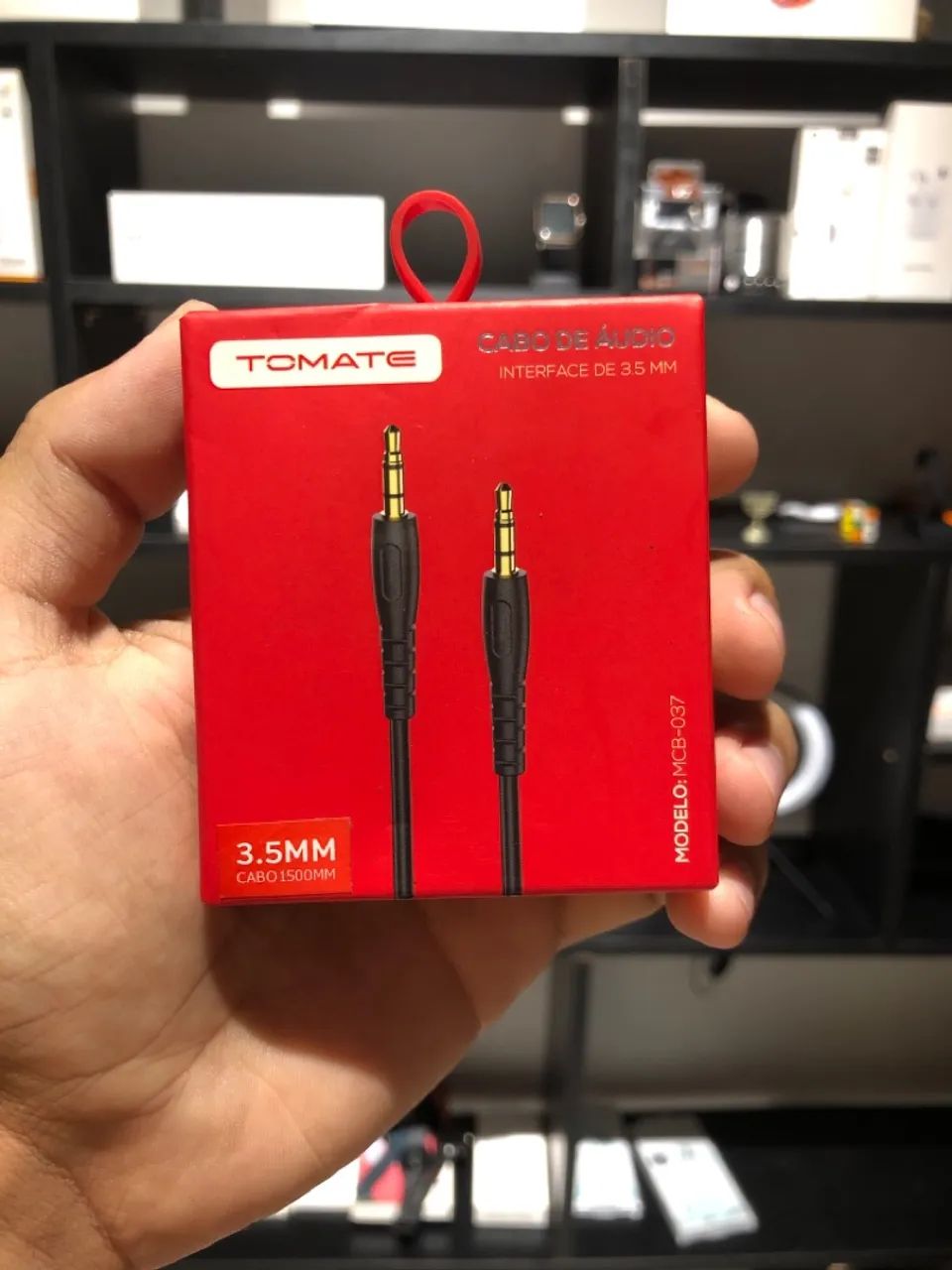 Cabo P2 3.5mm para Smartwatch Tomate 1,5m