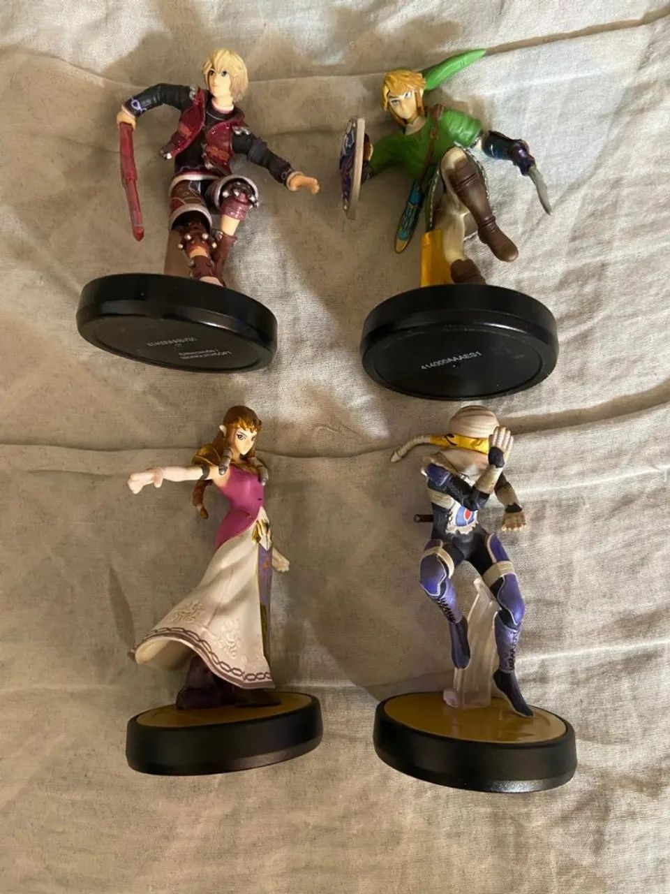 Lote de 4 Figuras Amiibos Nintendo Switch 