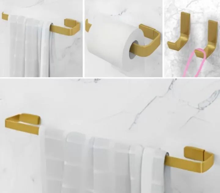 Kit metal ouro escovado banheiro .Promoção!