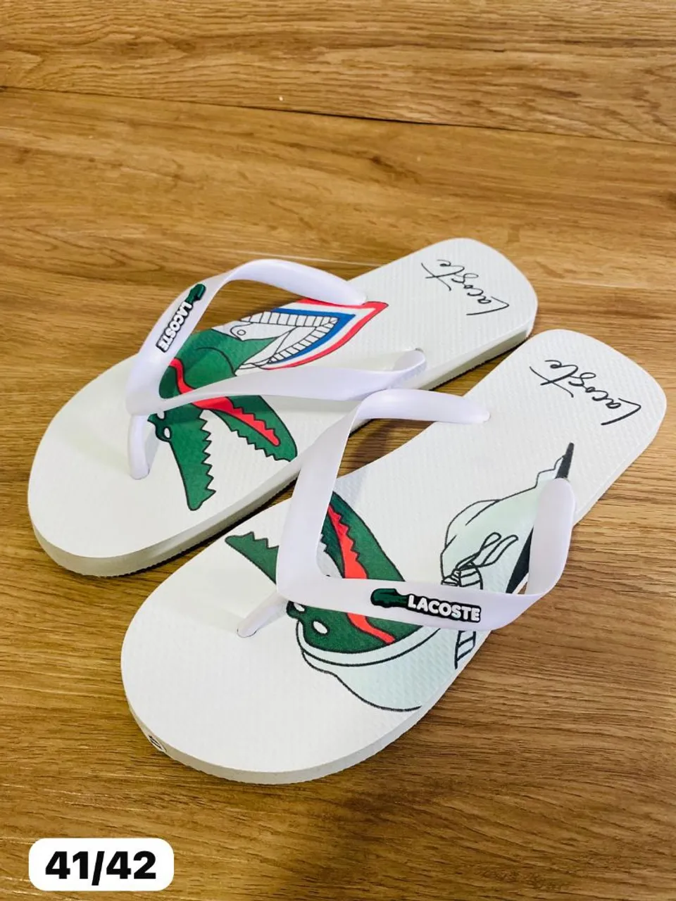 Chinelo Lacoste - Tamanho 41/42