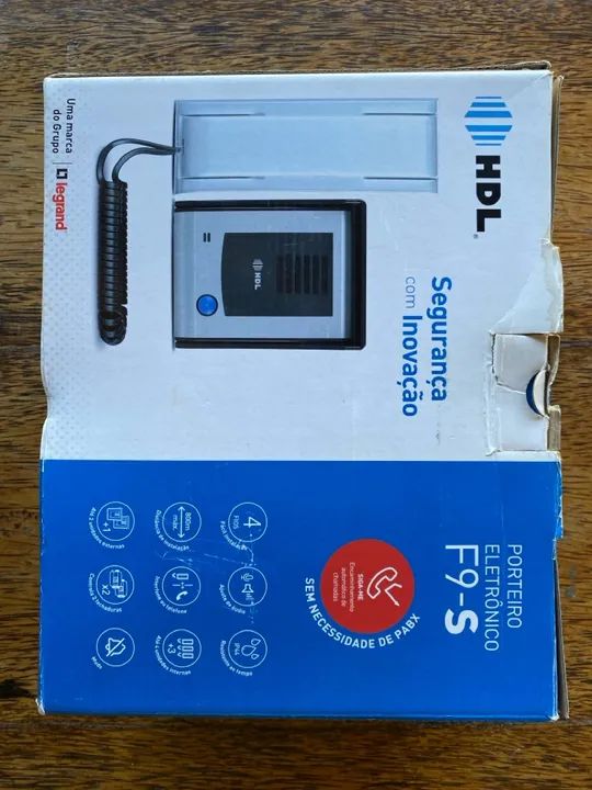 Porteiro Eletrônico F9-S Com Fonte Função Siga-Me!