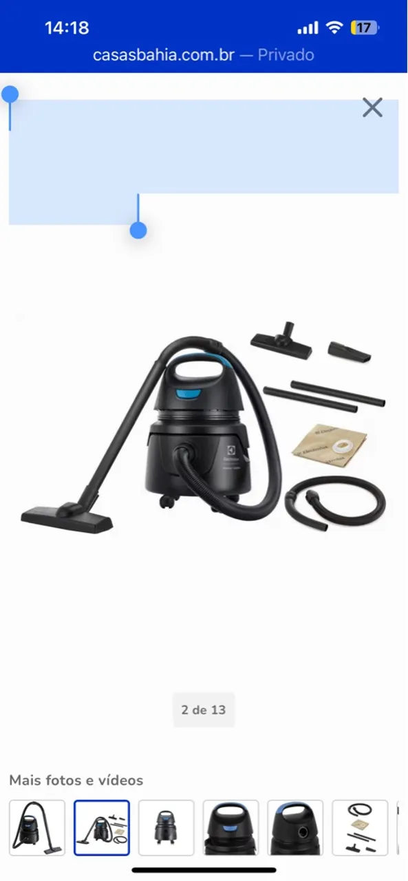 Aspirador de Pó Electrolux