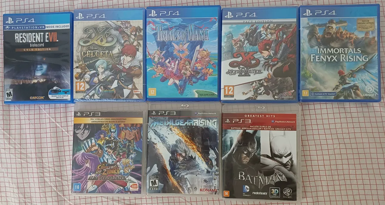 Coleção de Jogos PS4 e PS3