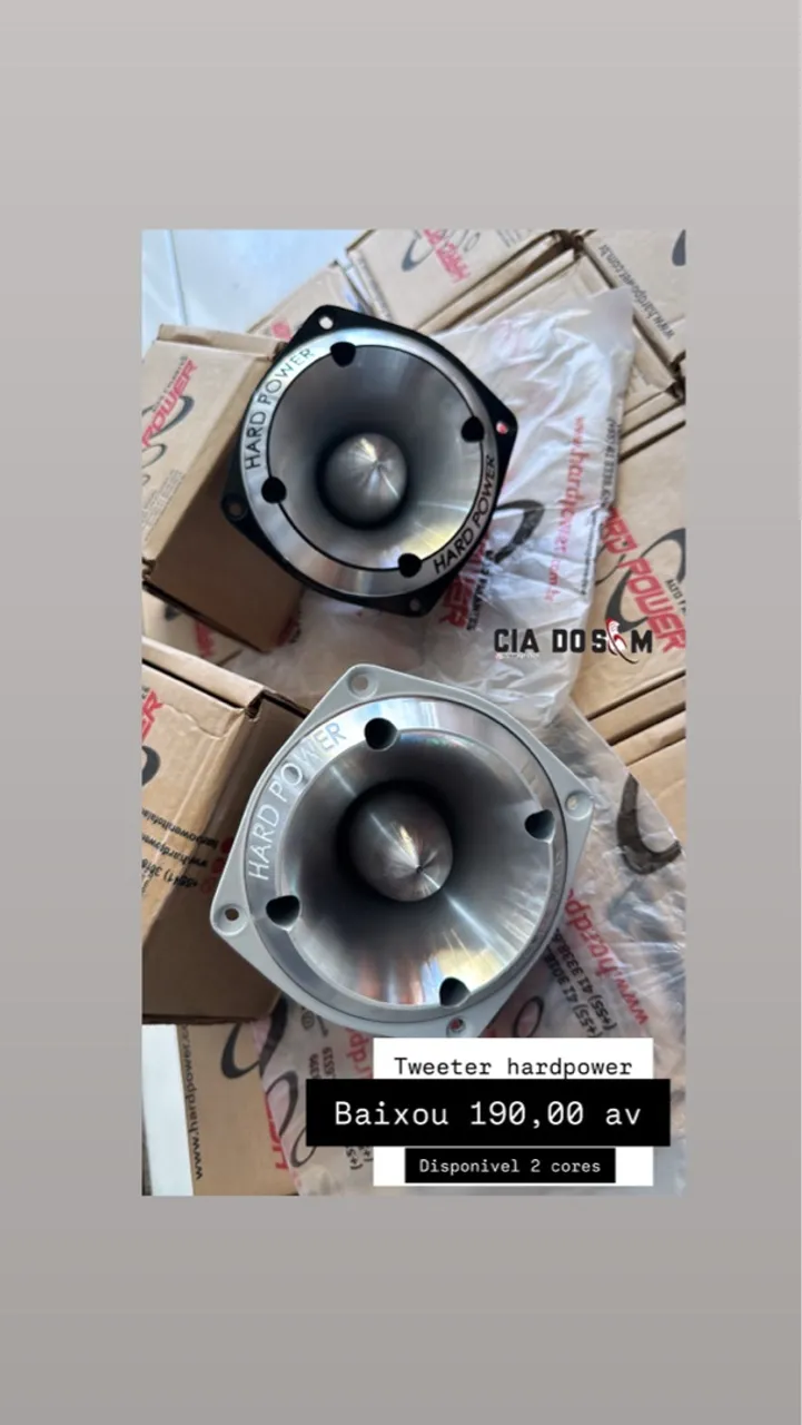 Tweeter hardpower apenas 190