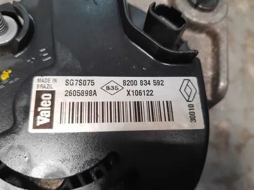 Alternador Clio Sem Ar 1.0 2010 - Foto 3