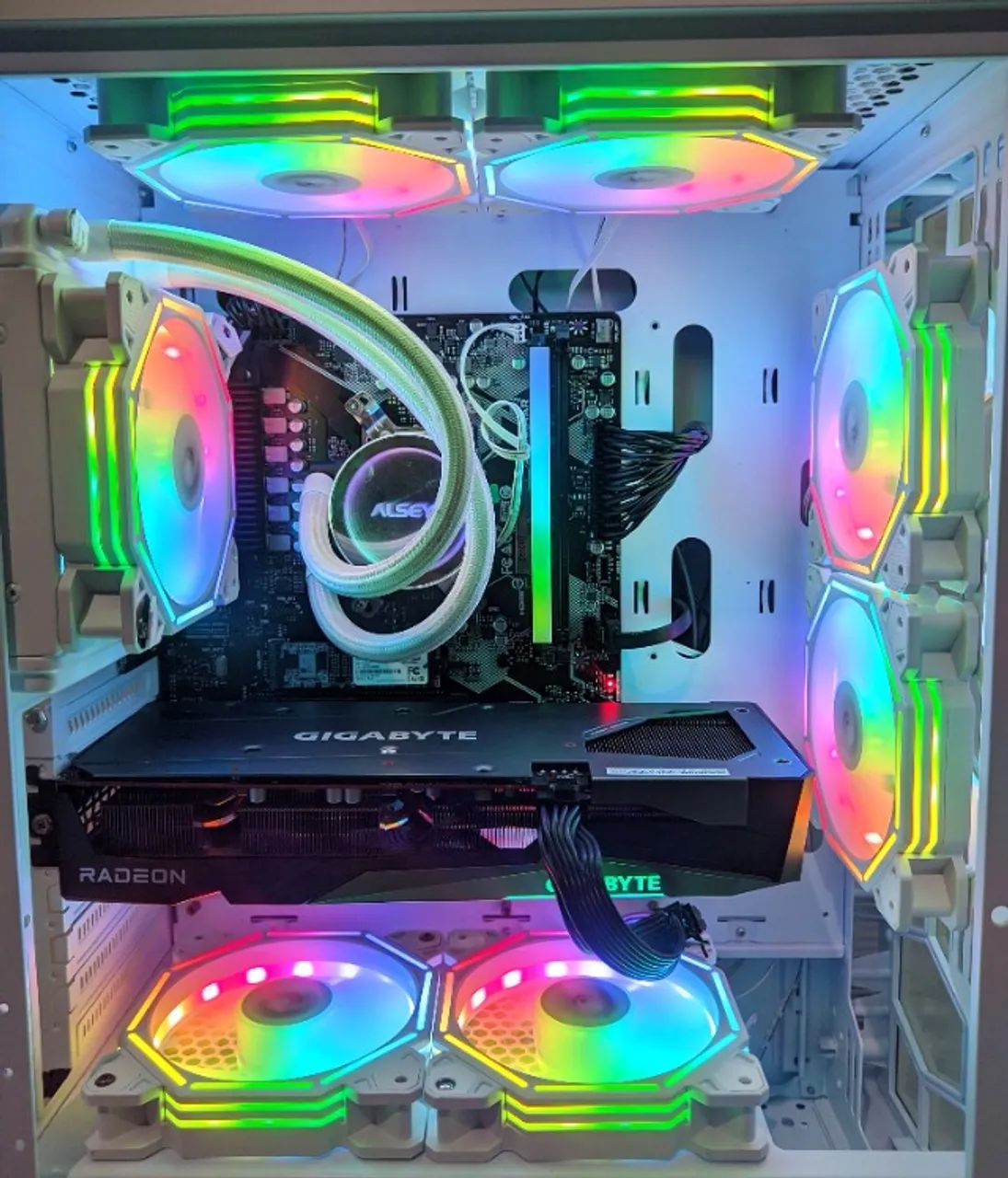 Pc Gamer Branco Ranger: Ryzen 5 8400F RX 7600 (NOVO) AM5 DDR5 ...
