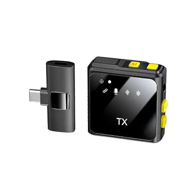 Microfone de Lapela Sem Fio Onistek ON-MC815 USB-C - Wzetta