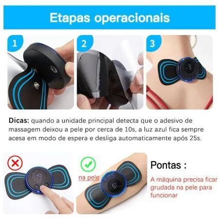 Kit com 10 Massageador Elétrico para Alívio da Dor nas Costas - Foto 4