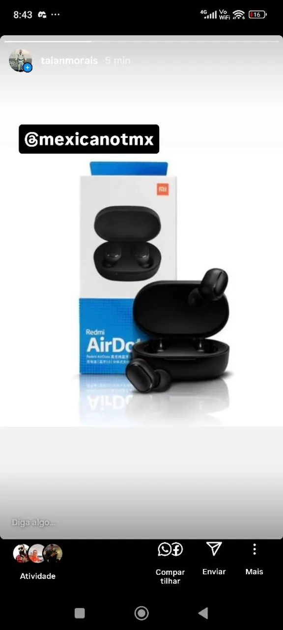 Fone de ouvido Redmi AirDots