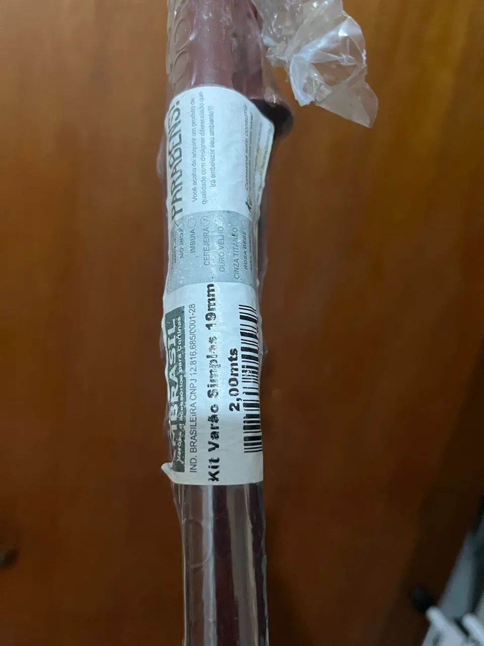 vara para cortina marrom - Foto 4