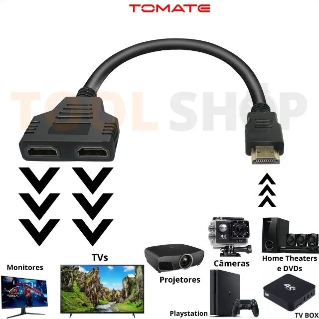 XC-SW3 HDMI Splitter 2-Port Duplicator64717212865666120