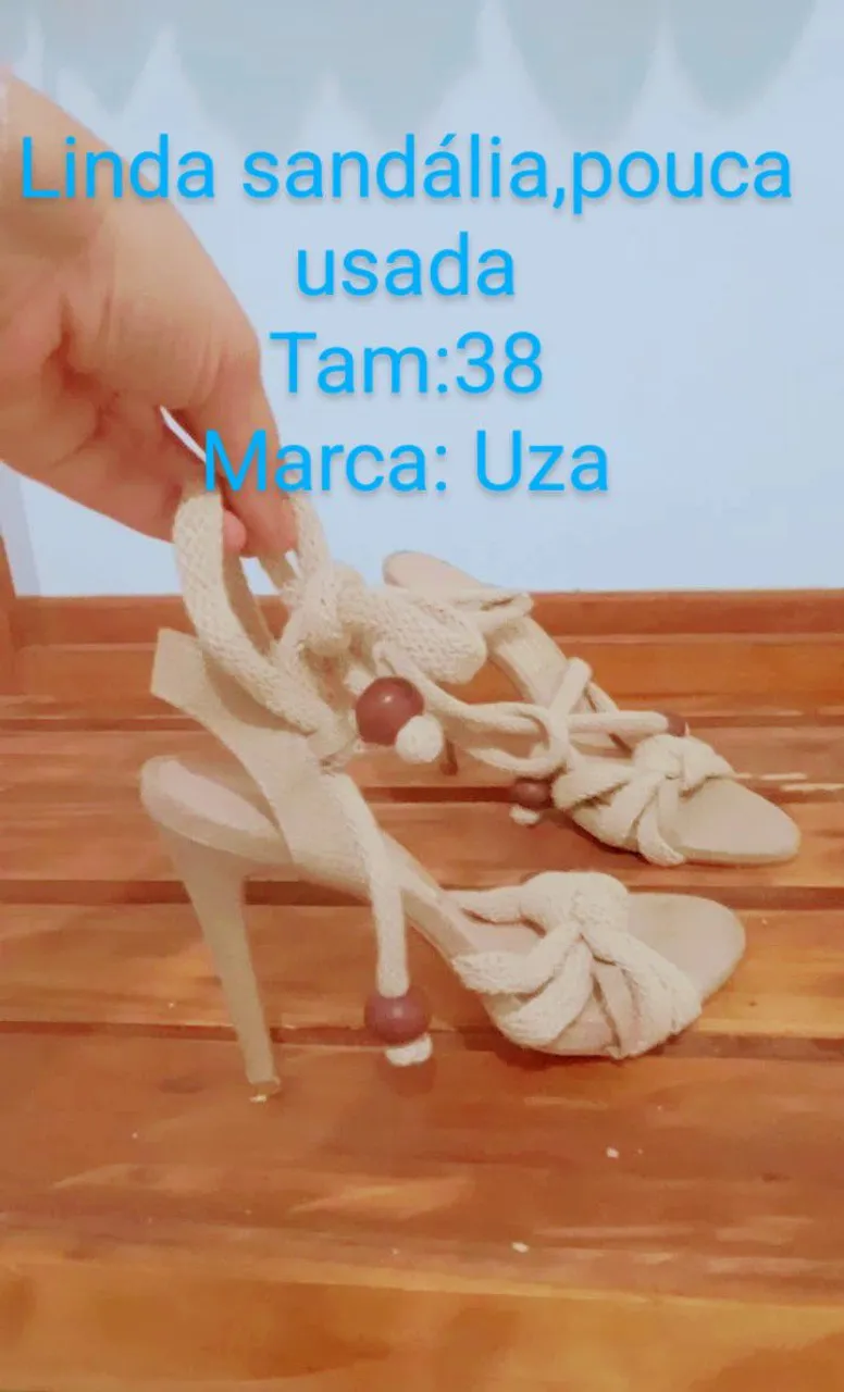 Sandália Uza Bege