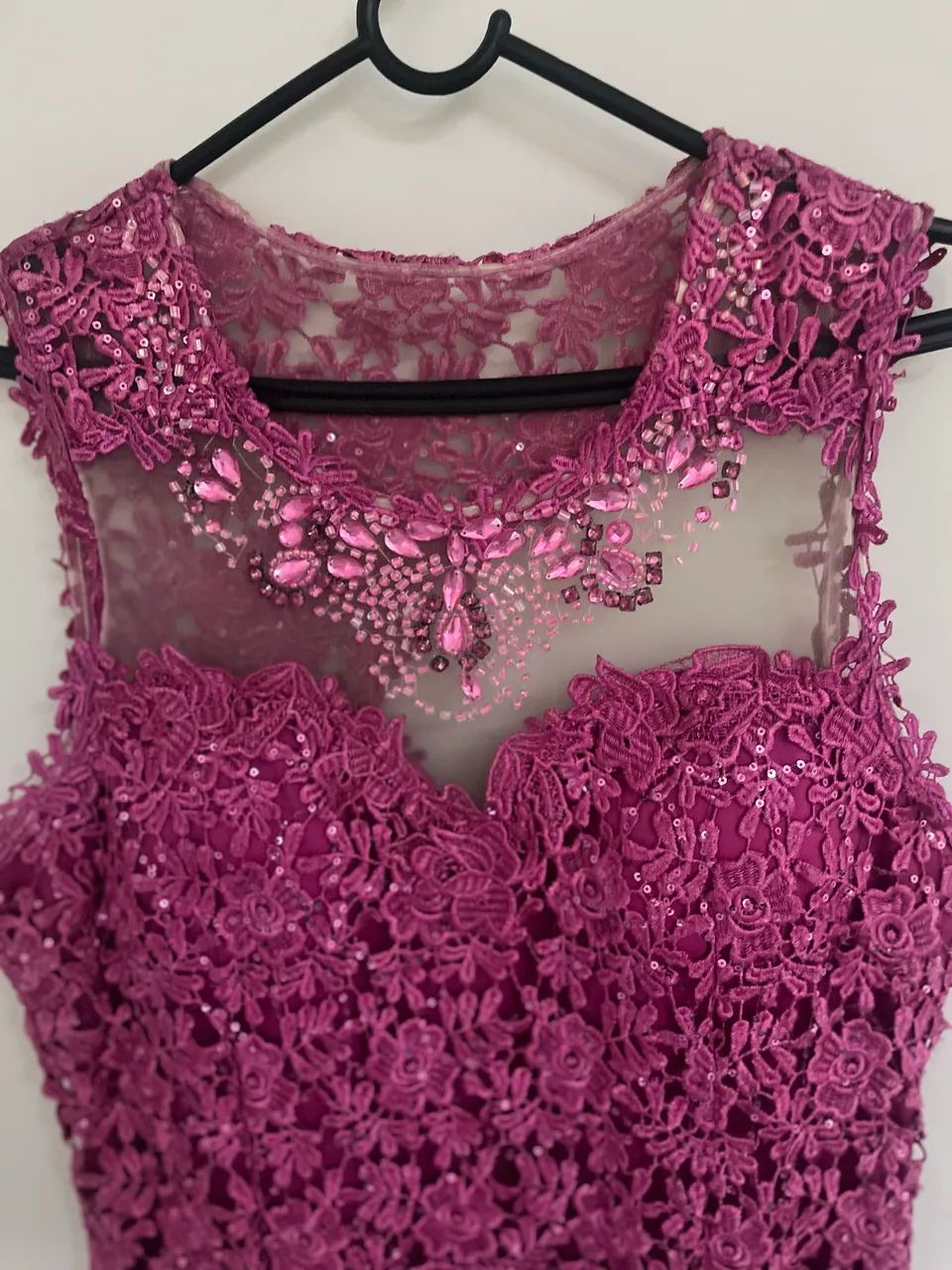 Vestido de festa rosa curto P - Foto 5