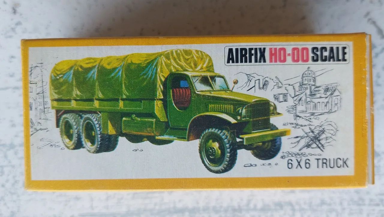 Miniatura Caminhão 6x6 Airfix HO-OO Scale - Década de 70