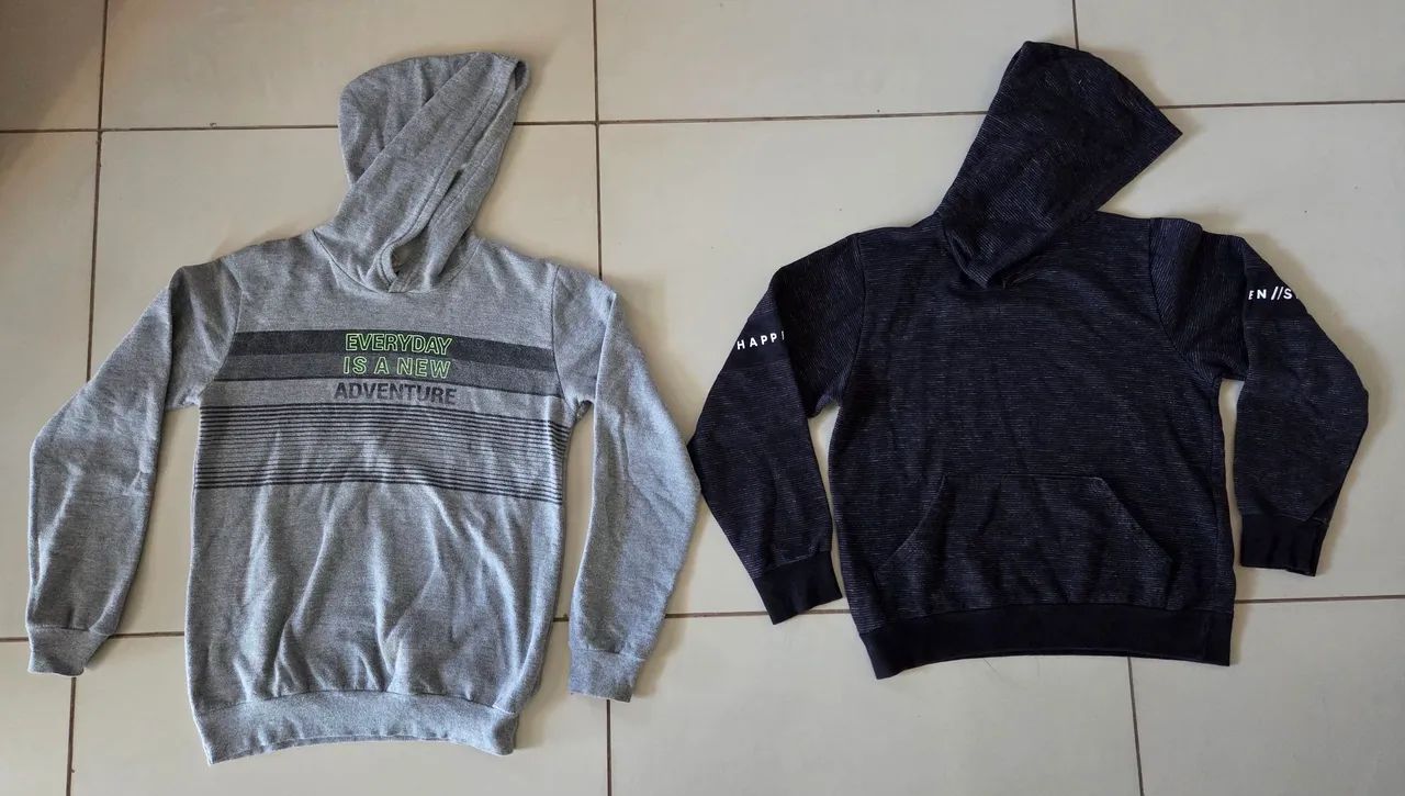 KIT Blusas de Moletom - TAMANHO 14