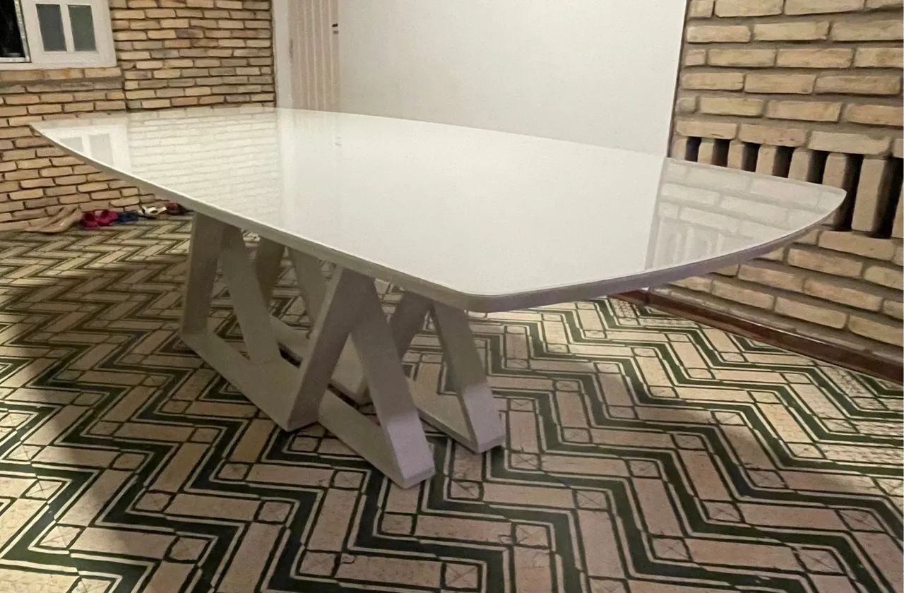 Mesa com Tampa de vidro grande - Foto 3