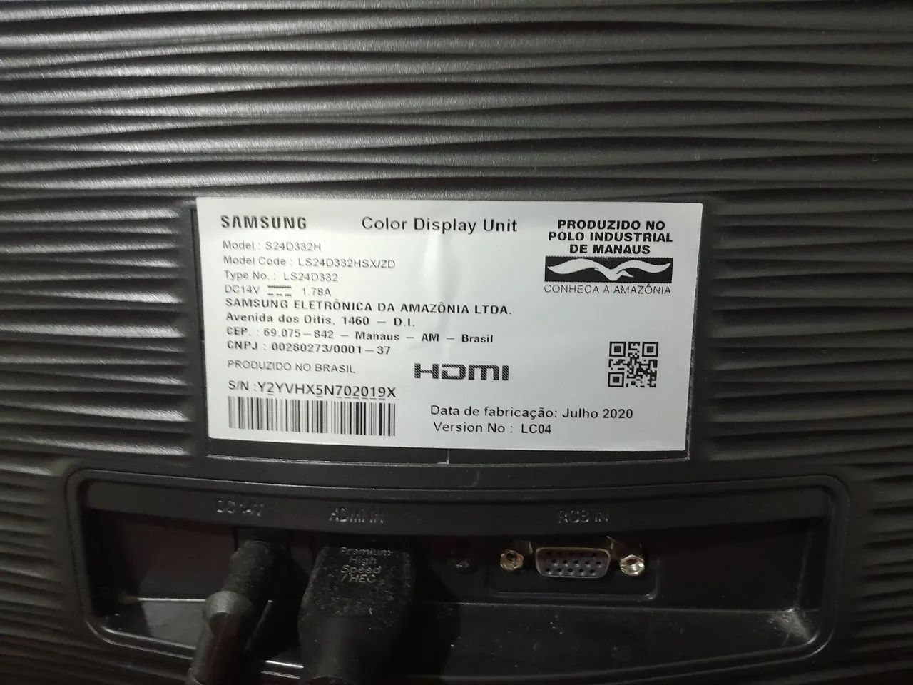 Monitor Samsung com defeito na tela417561993157038082