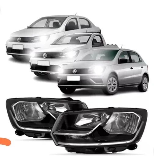 Farol do VW Gol G7 -G8 - Saveiro - Foco Duplo Semi Novos - Par