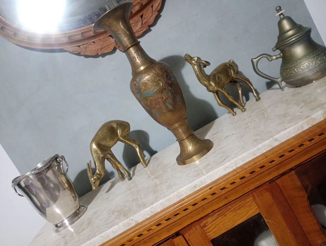 Vaso ? Indiano bronze  - Foto 4