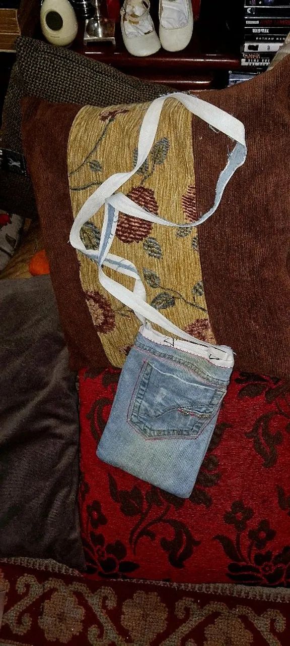 Bolsa Jeans Artesanal - Foto 2