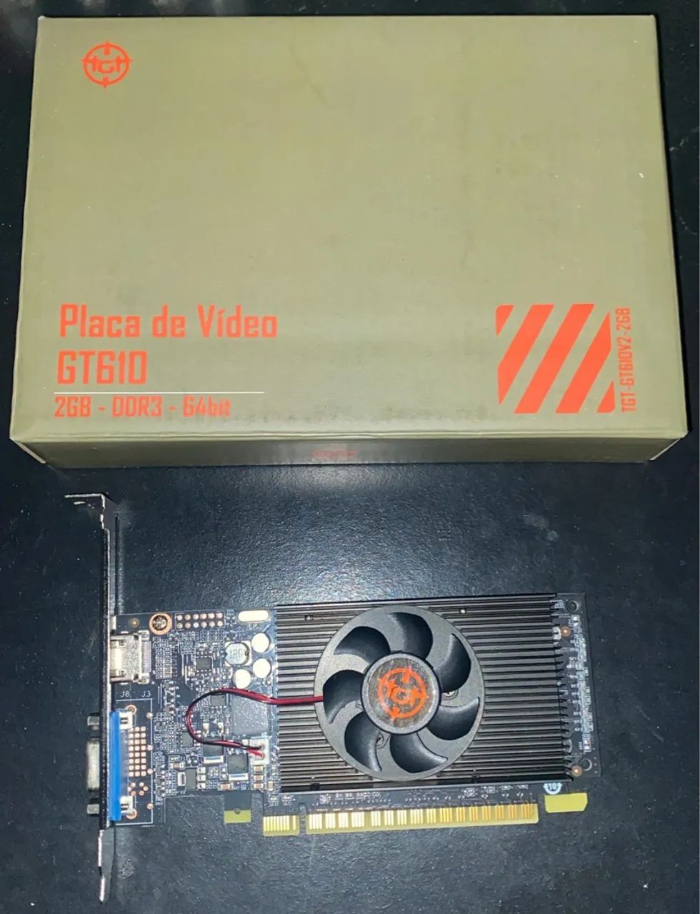 Placa de Vídeo GT610 2GB DDR3 - 64bit