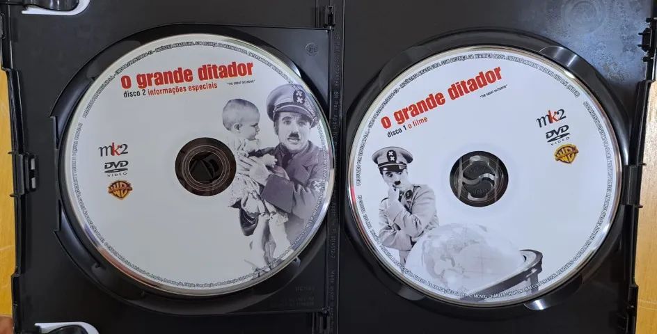dvd chaplin o grande ditador original - Foto 3