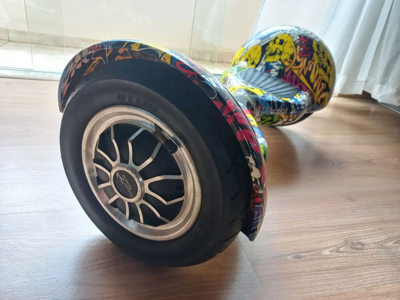Skate Elétrico Hoverboard 10 polegadas Bluetooth colorido hip hop - Foto 5