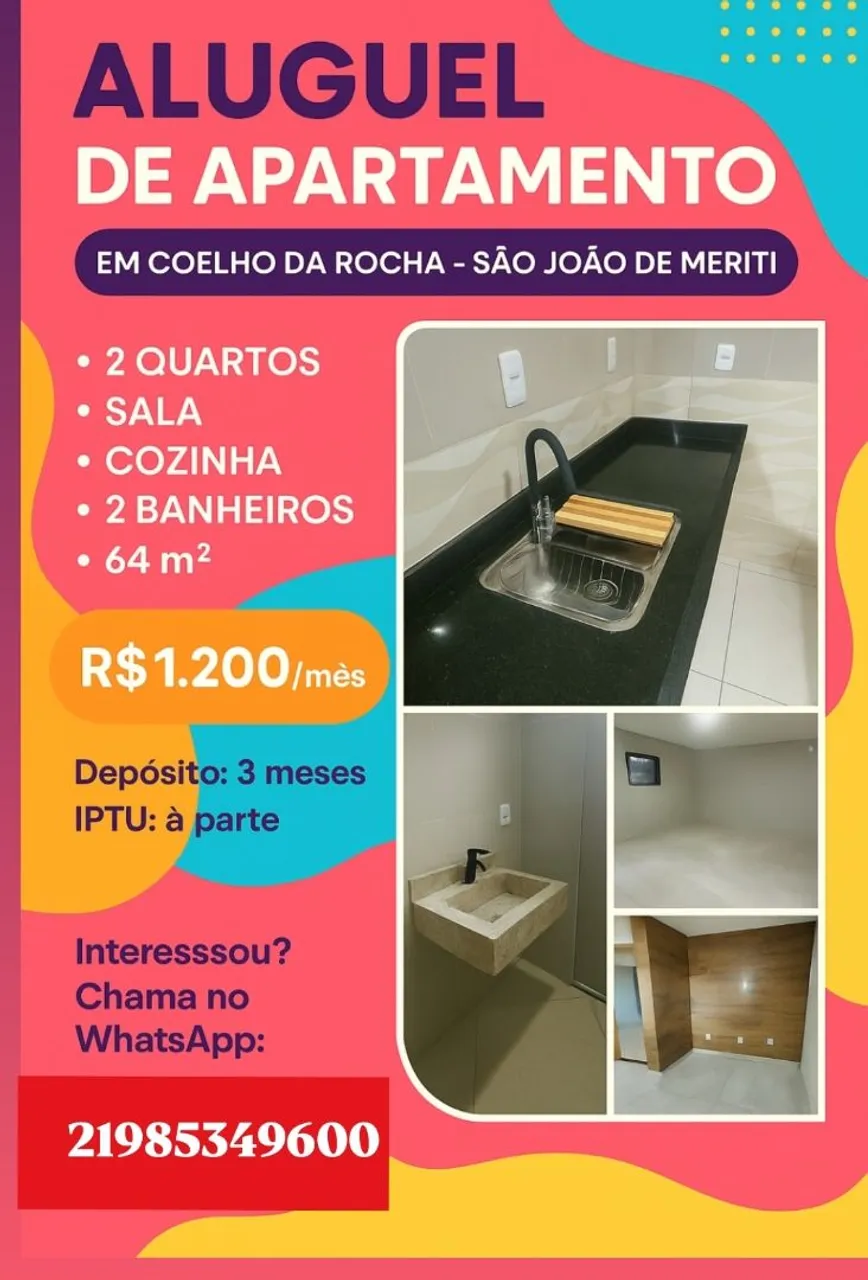 Aluguel apartamento 2 quartos 