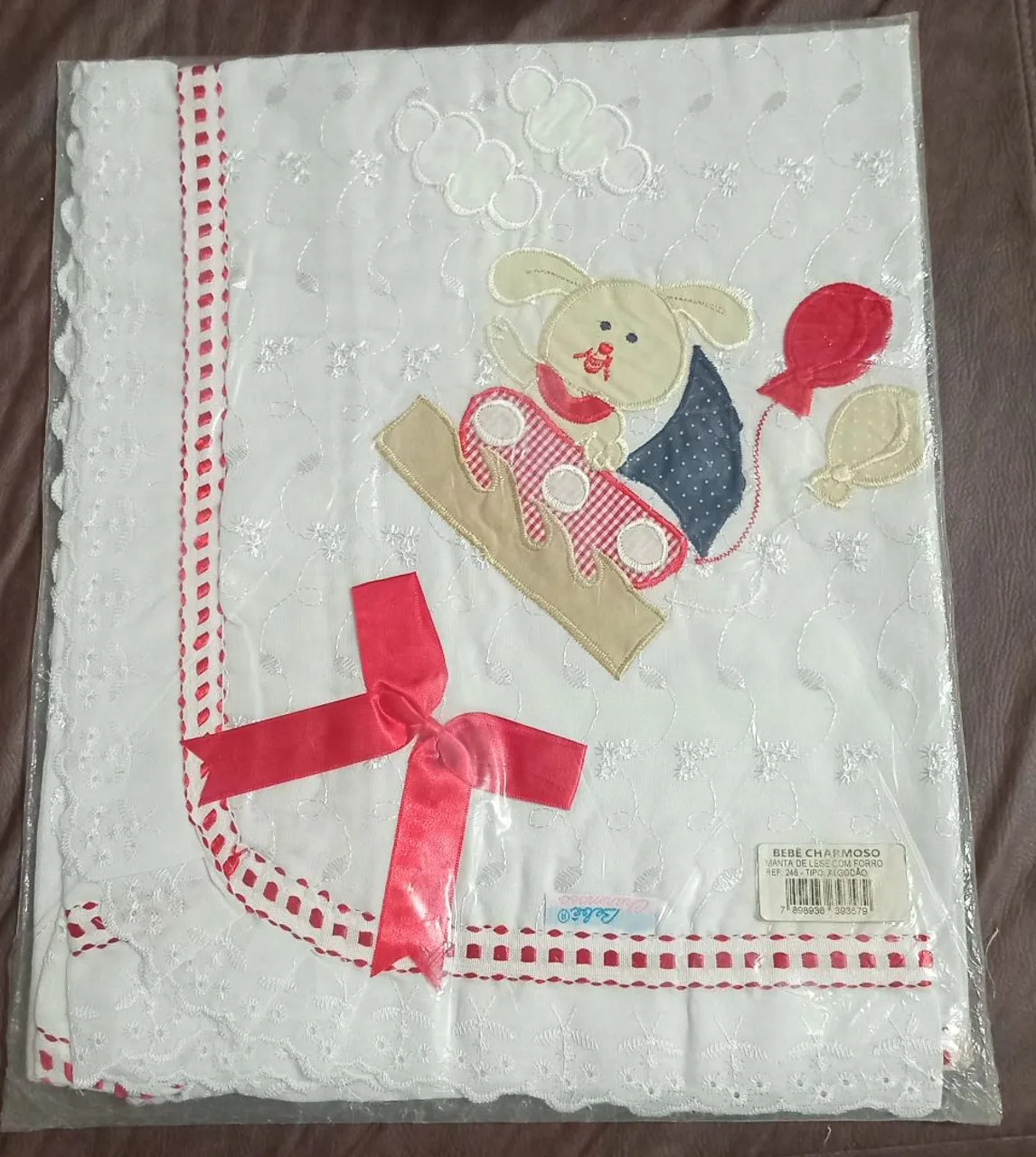 Manta de Bebê Charmoso com forro e detalhes