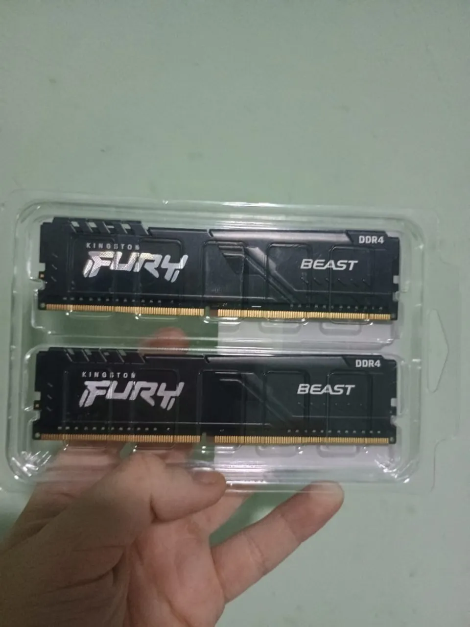 2x Memórias RAM 8gb 3200mhz Kingston Fury Beast DDR4