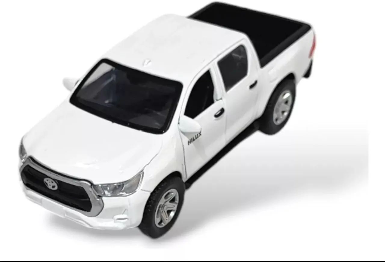 Miniatura Toyota Hilux 4x4 Branca (Novo modelo) - Foto 2