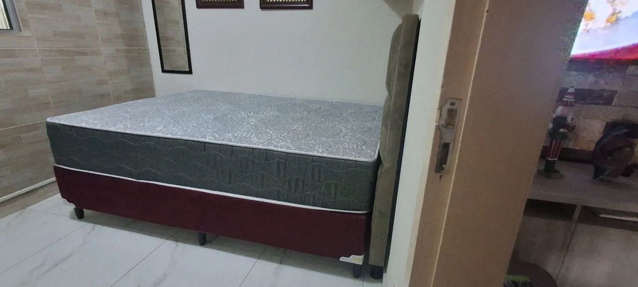 Cama box com colchão e cabeceira - Foto 2