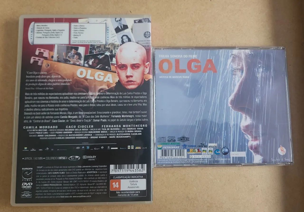 DVD + CD - Olga - Filme de Jayme Monjardim - Foto 2