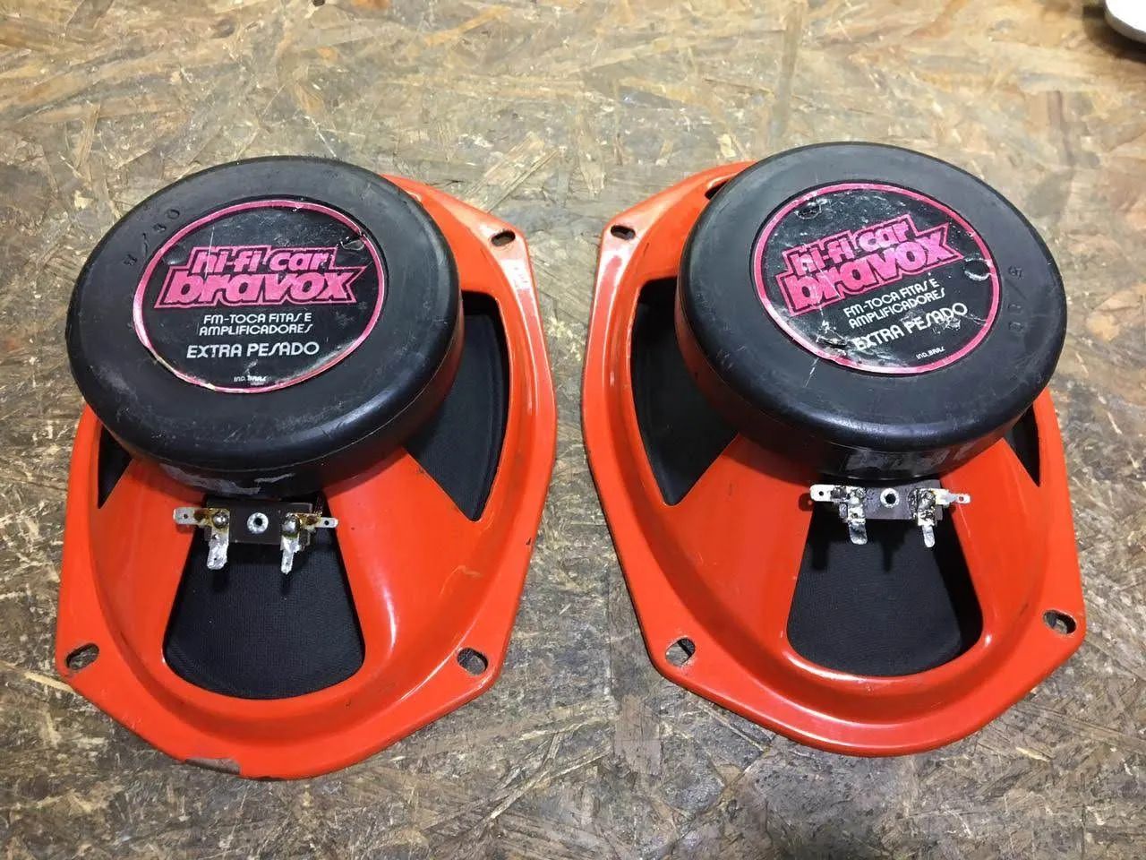 Alto falantes Bravox hifi anos 80 de época 