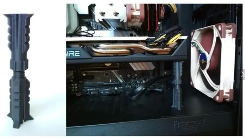 Suporte Vertical Placa De Video Gpu Ajustável Universal
