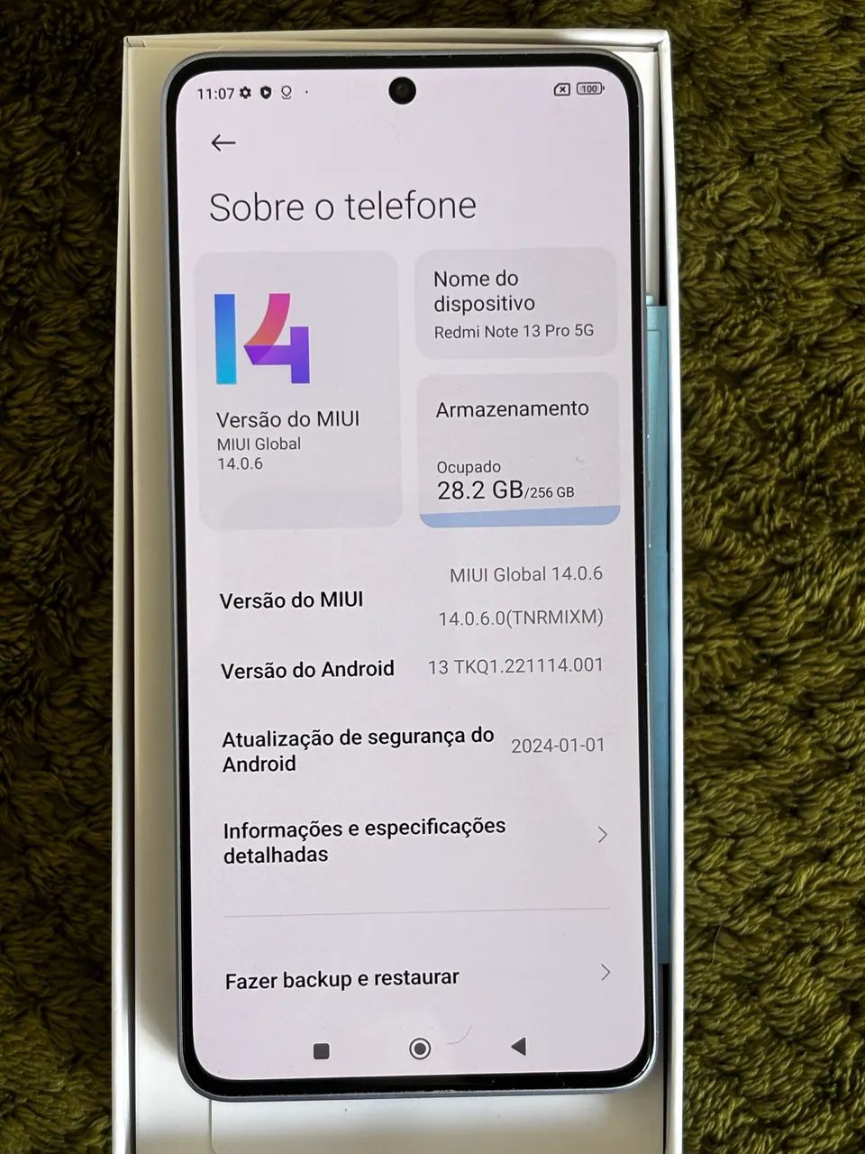 Redmi Note 13 Pro 5G | 8GB RAM | 256GB | Impecável
