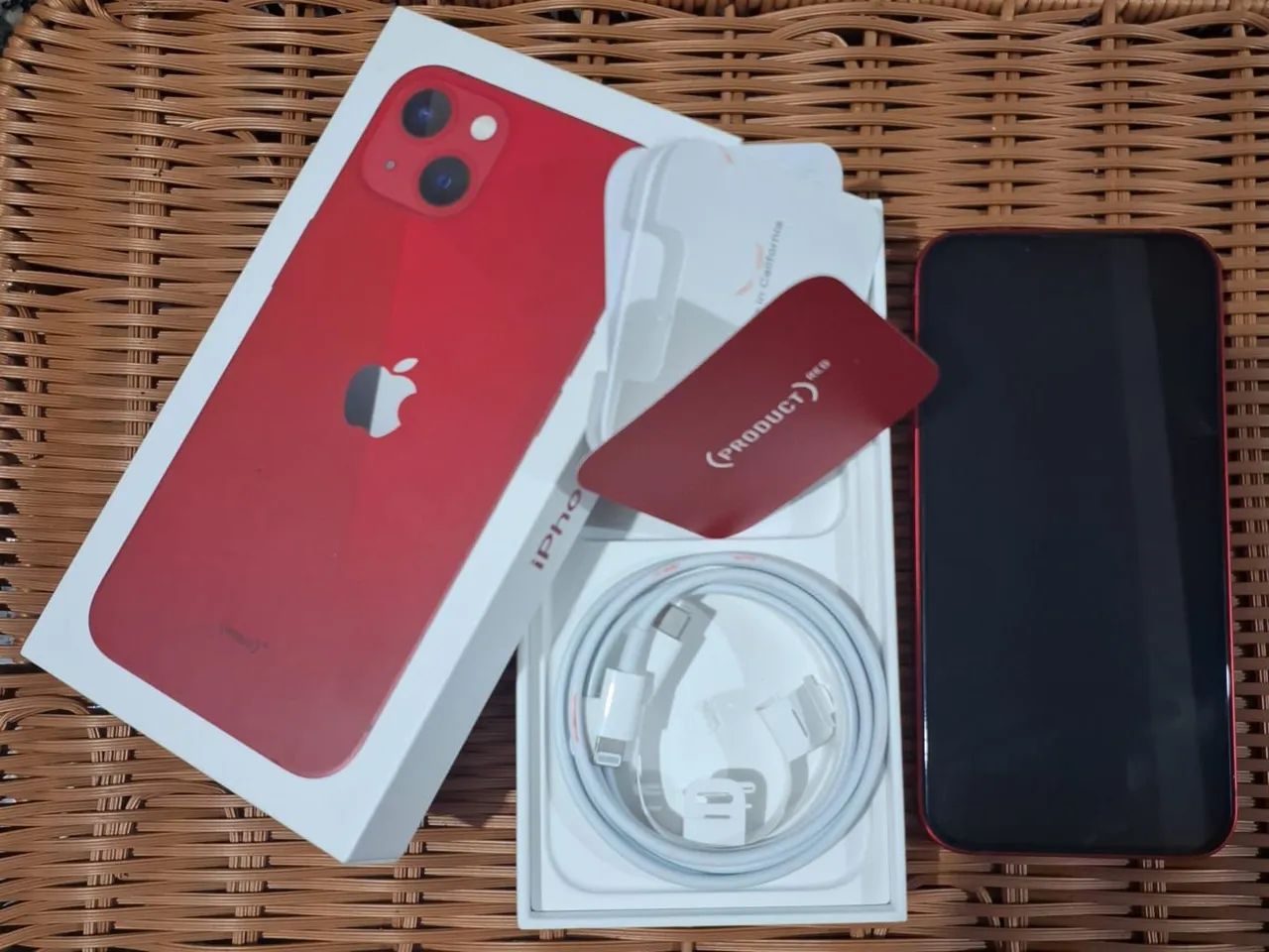 iPhone 13 Red (256GB)TODO ORIGINAL com NOTA FISCAL - Foto 5
