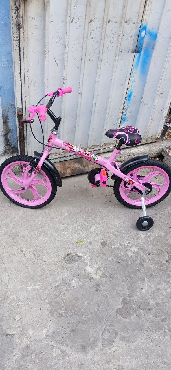 Bicicleta aro 16 cor rosa  - Foto 5