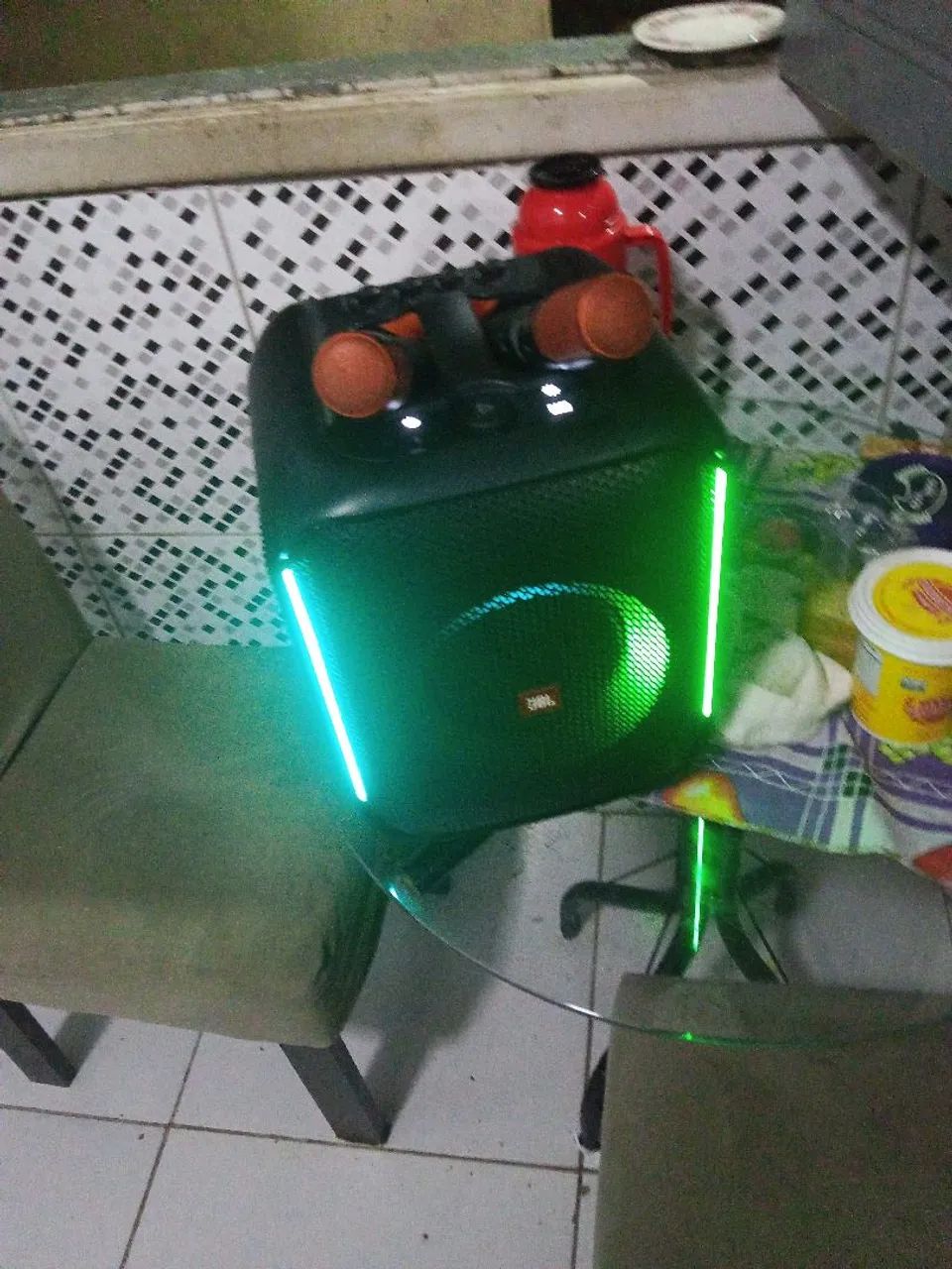 Caixa JBL original Pathbox core 2microfone  - Foto 2