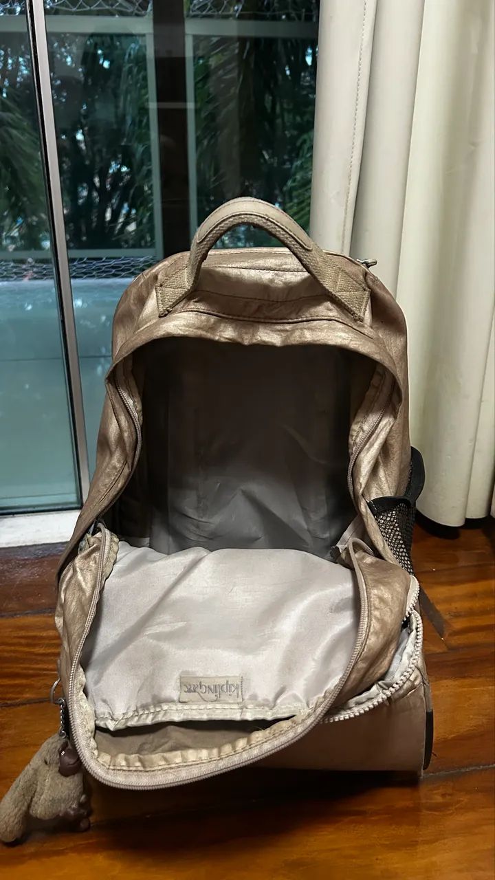 mochila kipling dourada - Foto 2