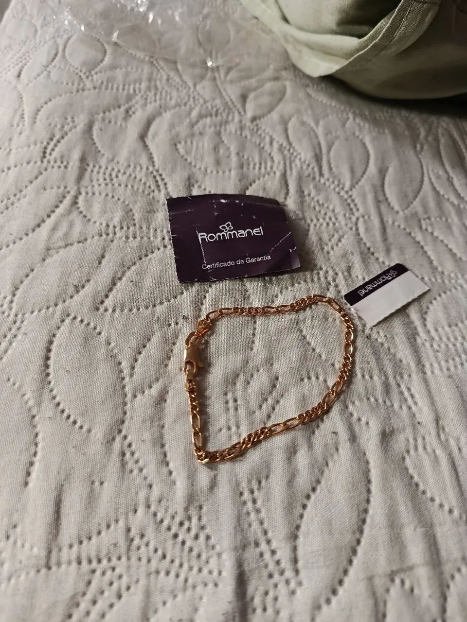 ACEITO TROCA Pulseira Rommanel Banhado Ouro 18k