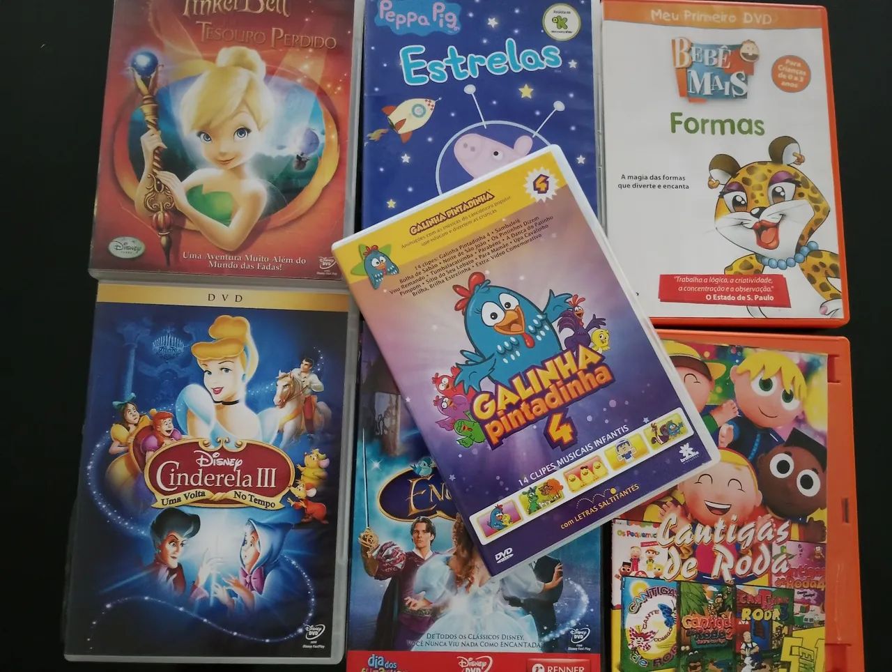 DVDs icônicos desenhos músicas filmes 
