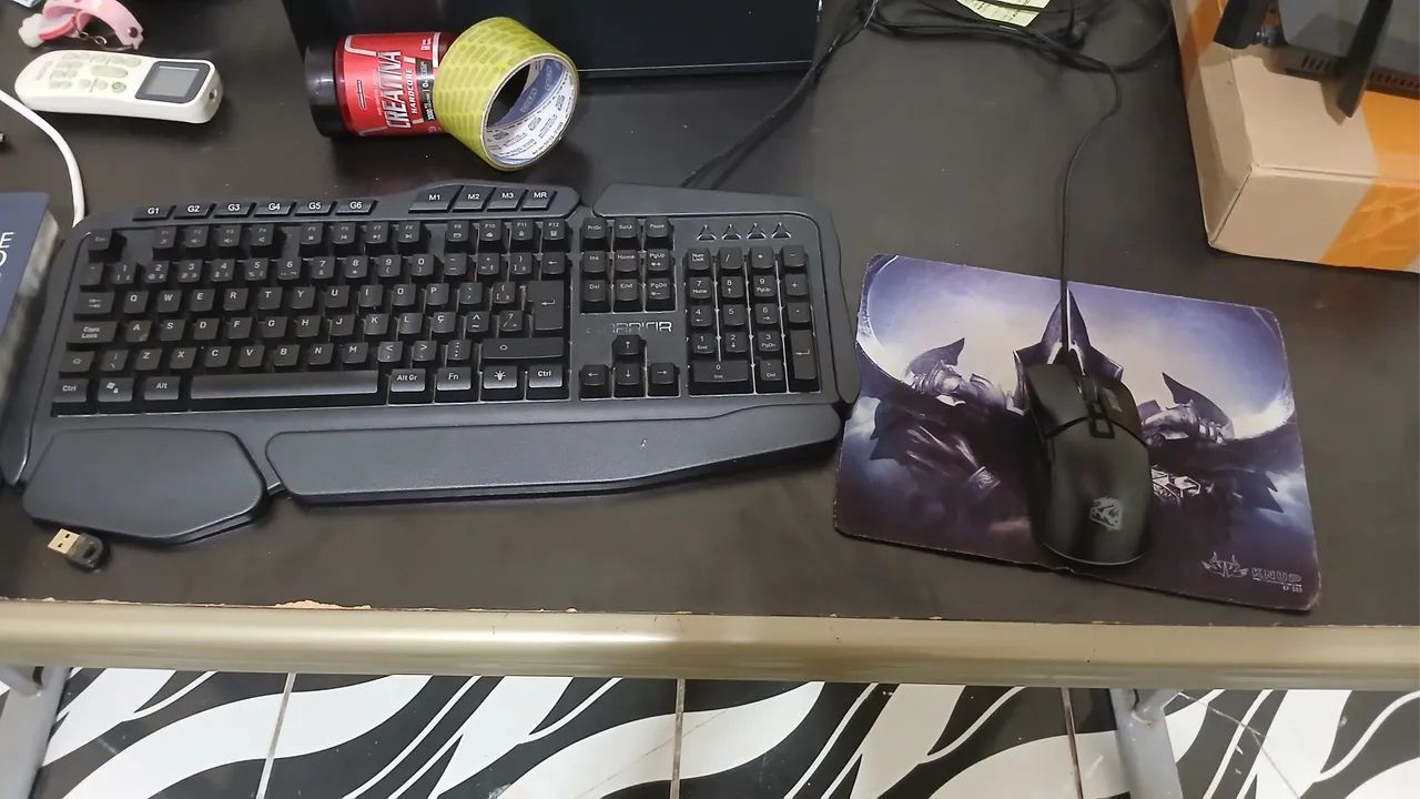 Mouse, Teclado RGB Macro e Mousepad Gamer