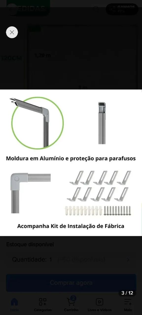 Quadro branco - Foto 3