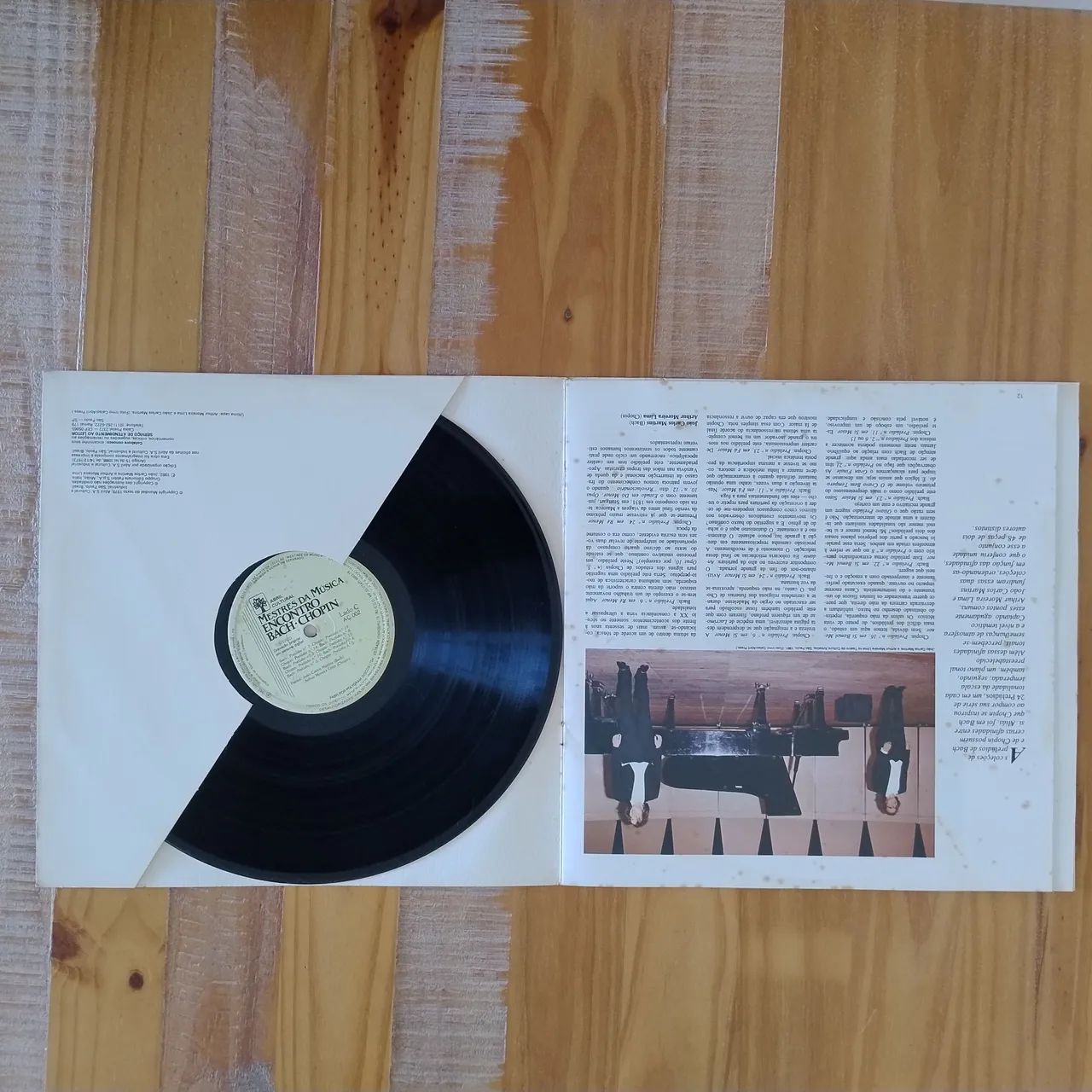 LP duplo Encontro Bach Chopin Martins Moreira Lima  - Foto 4