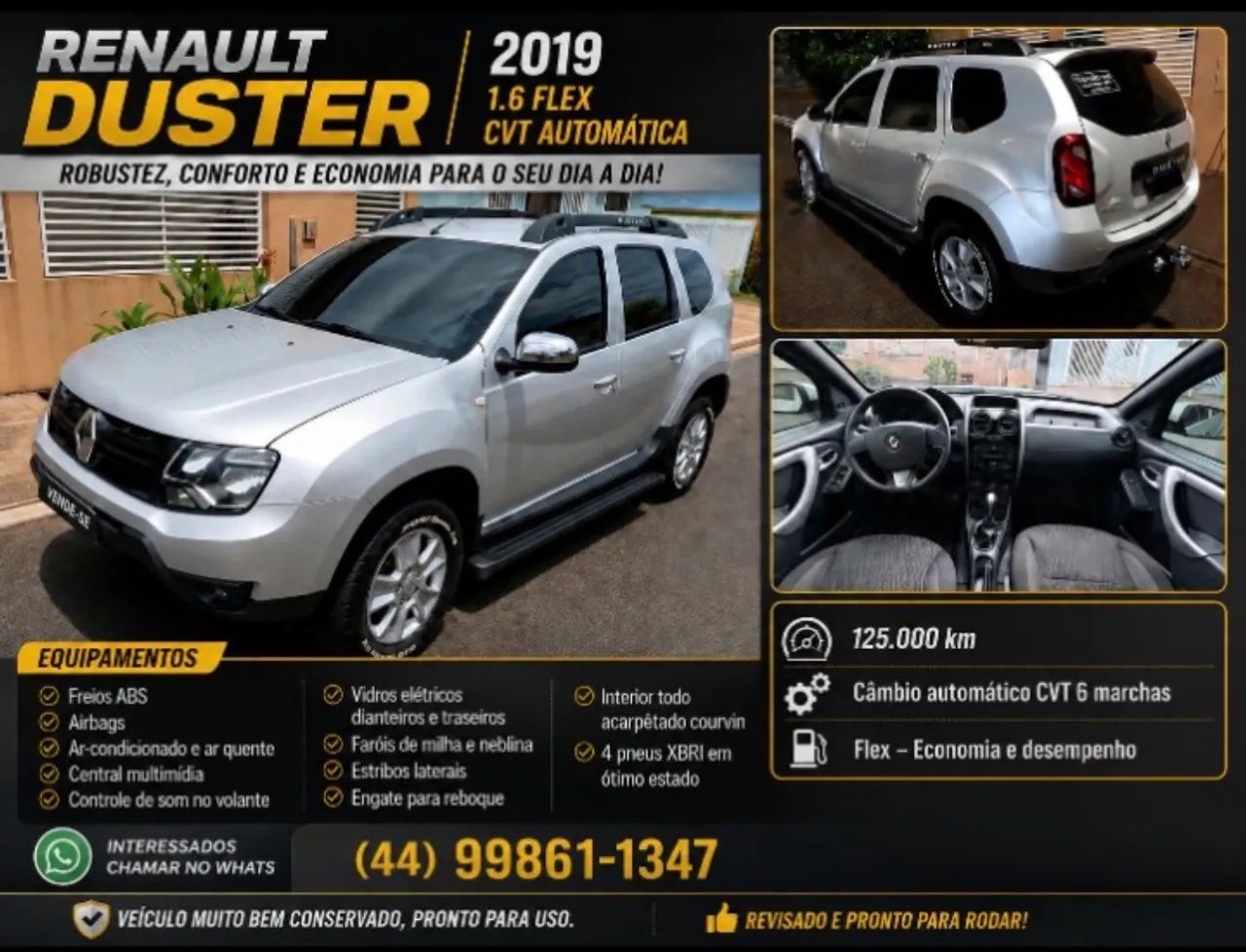 Renault Duster Expression1.6 Flex 16V Aut. 2019 - Foto 2